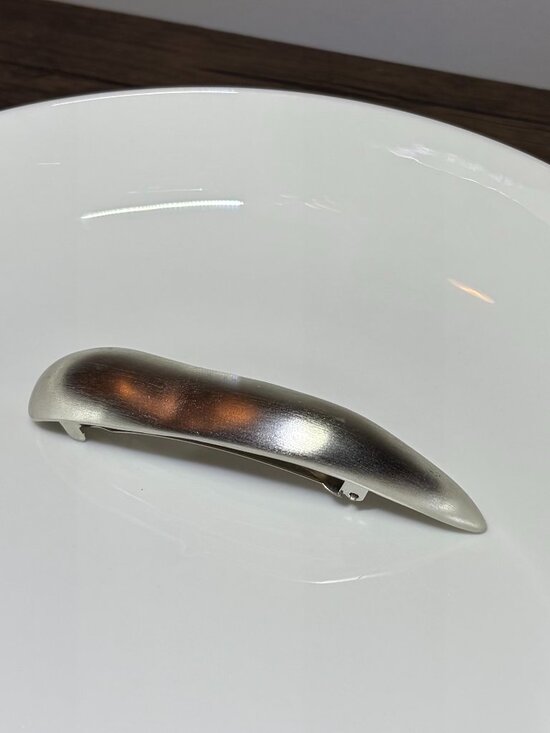 Colette Malouf objet d’arts Long silver Metal Hair Clip main image 4